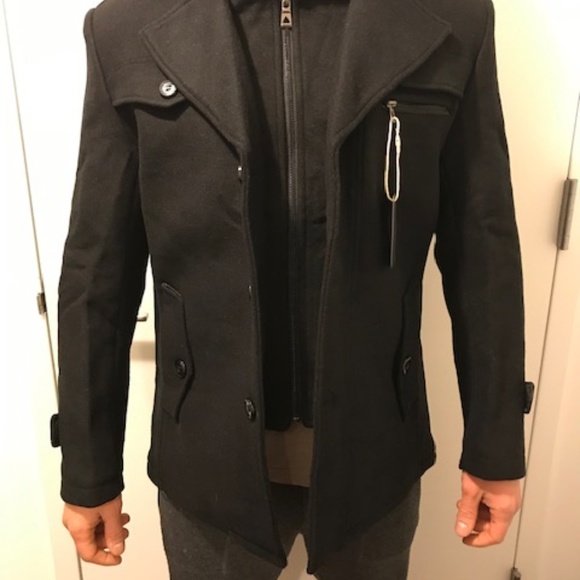 Leather & Cotton Ellis Peak Quilted Short Trench